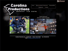 Tablet Screenshot of carolinaproductions.com